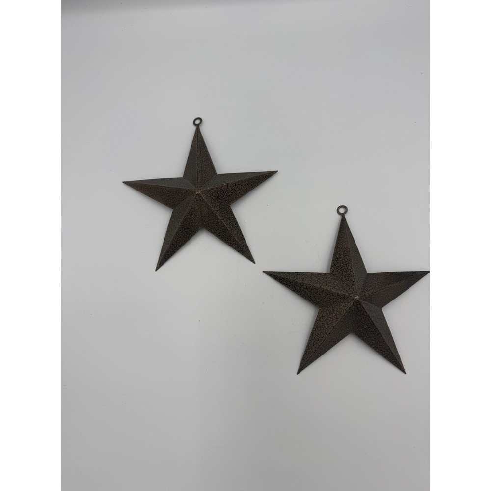 Set‎ of 2 Metal Western Stars 5 inches
